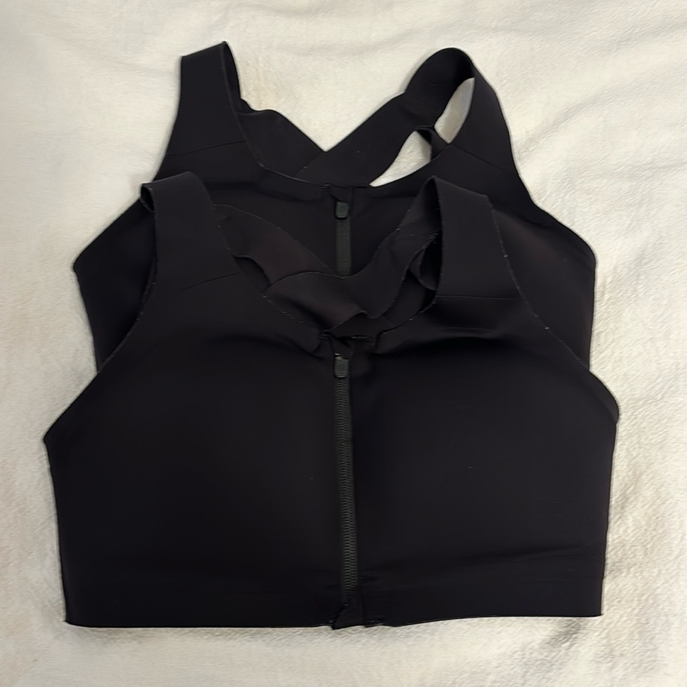 Set of Lululemon Zip Front Enlite Bras